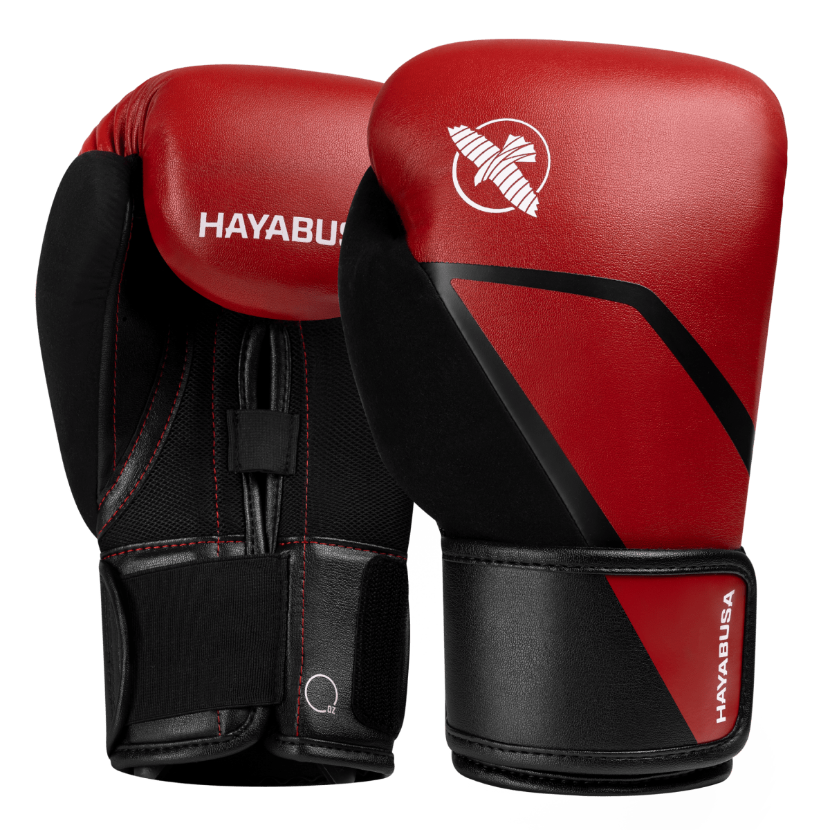 Pair of Hayabusa E1 Boxing Gloves in Vivid Red with Black Accents