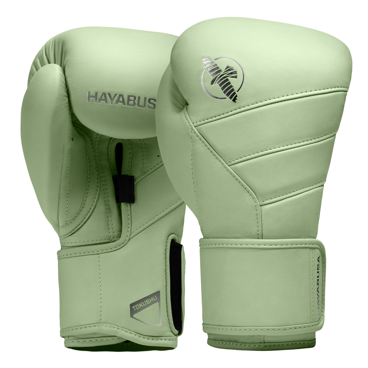 Par de luvas Hayabusa T3 Kanpeki verdes com suporte de pulso patenteado