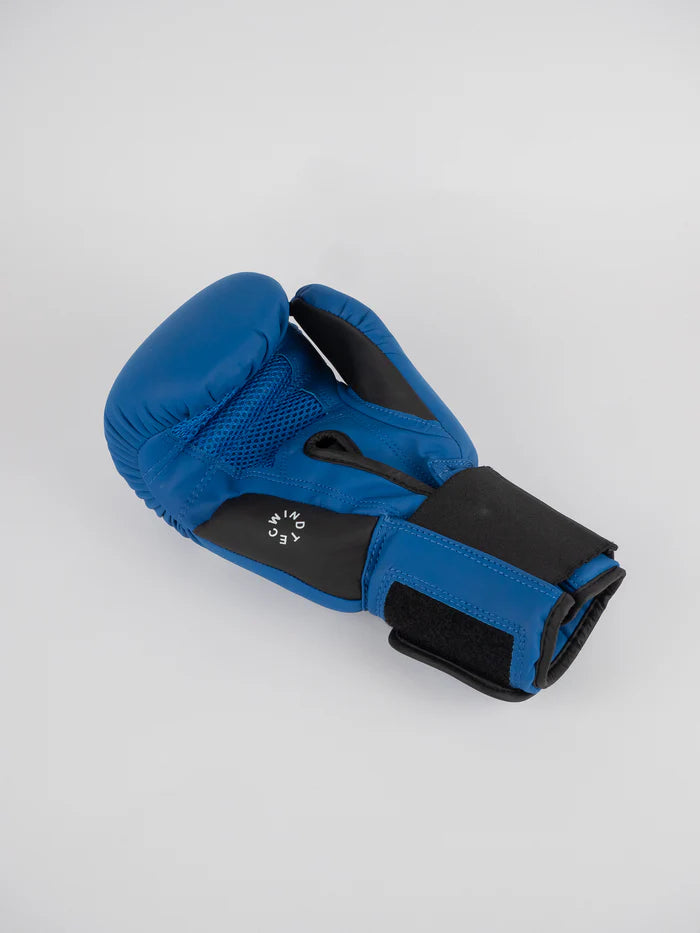 Dettaglio palmo ventilato WindTec guantoni Metal Boxe blu