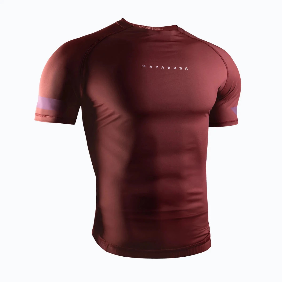 Hayabusa Core bordeaux professionele rashguard voor Jiu Jitsu.