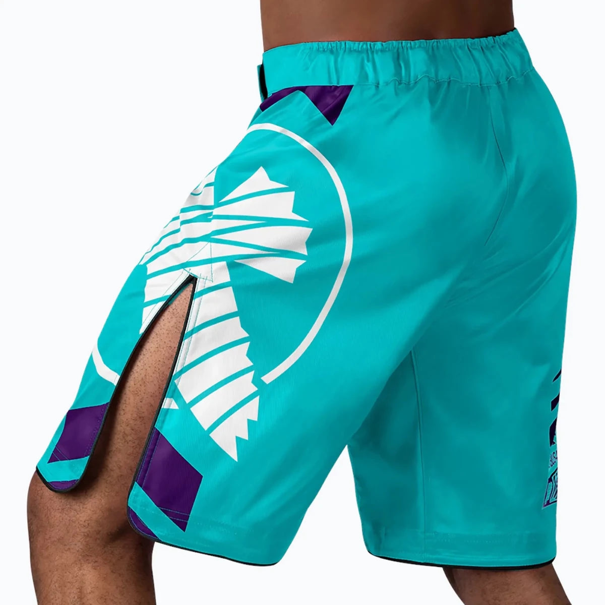 Desain samping ergonomis Hayabusa Icon turquoise untuk petarung.