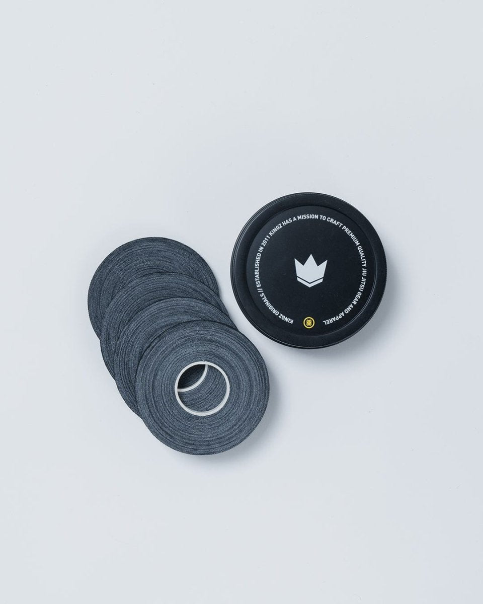 Kingz Finger Tape schwarz, 4er-Rollenset zum Fingerschutz im Jiu-Jitsu