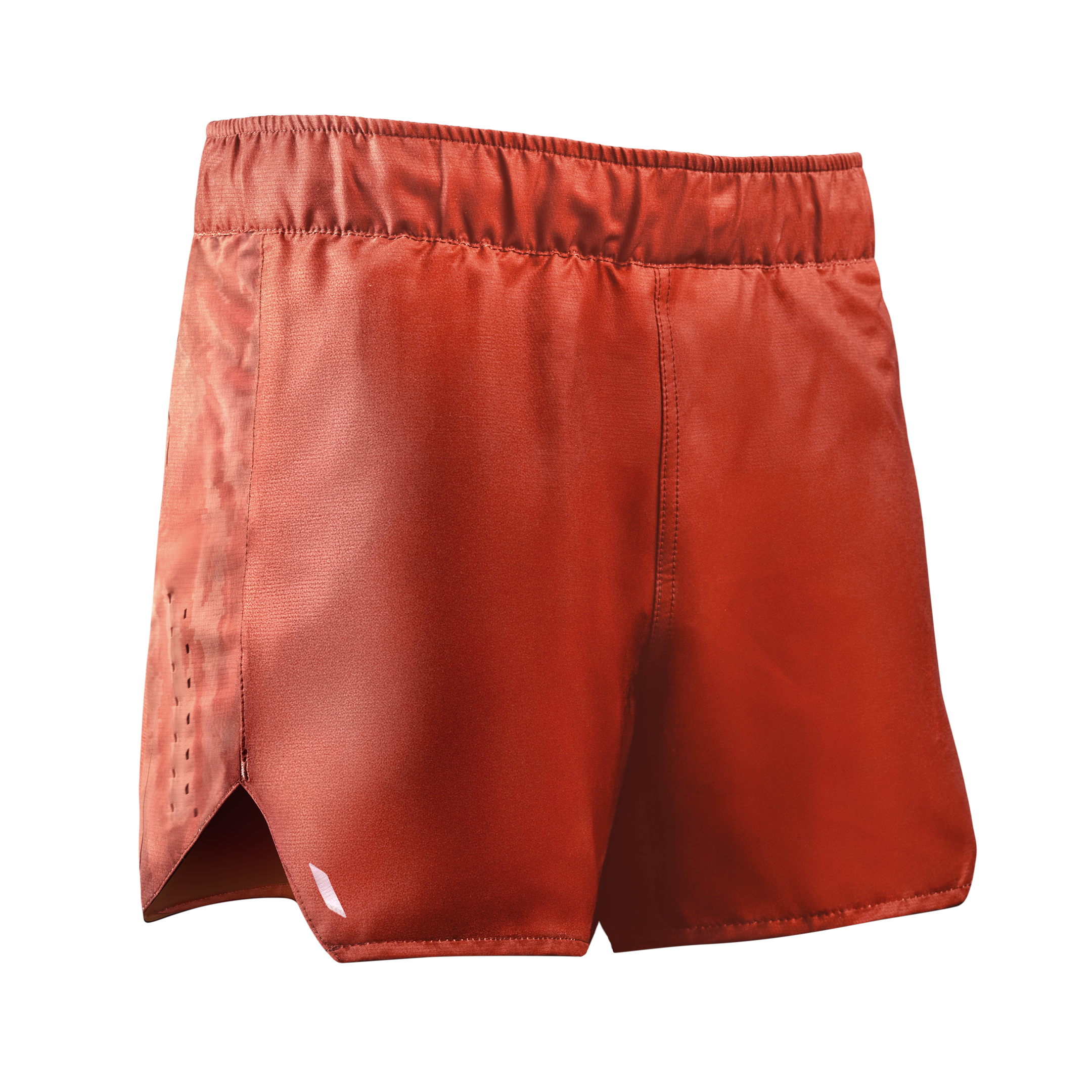 Vista frontale dei pantaloncini donna Hayabusa Apex arancione corallo, look vivace e massime prestazioni tecniche