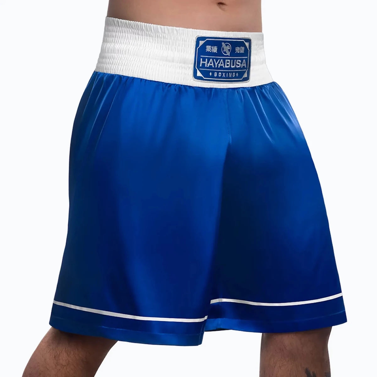 Blaue Boxshorts mit elastischem Bund