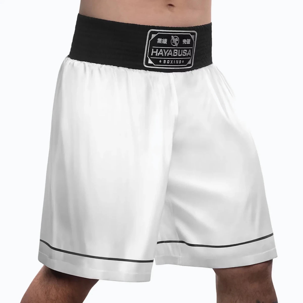 Hayabusa weiße Retro-Boxshorts