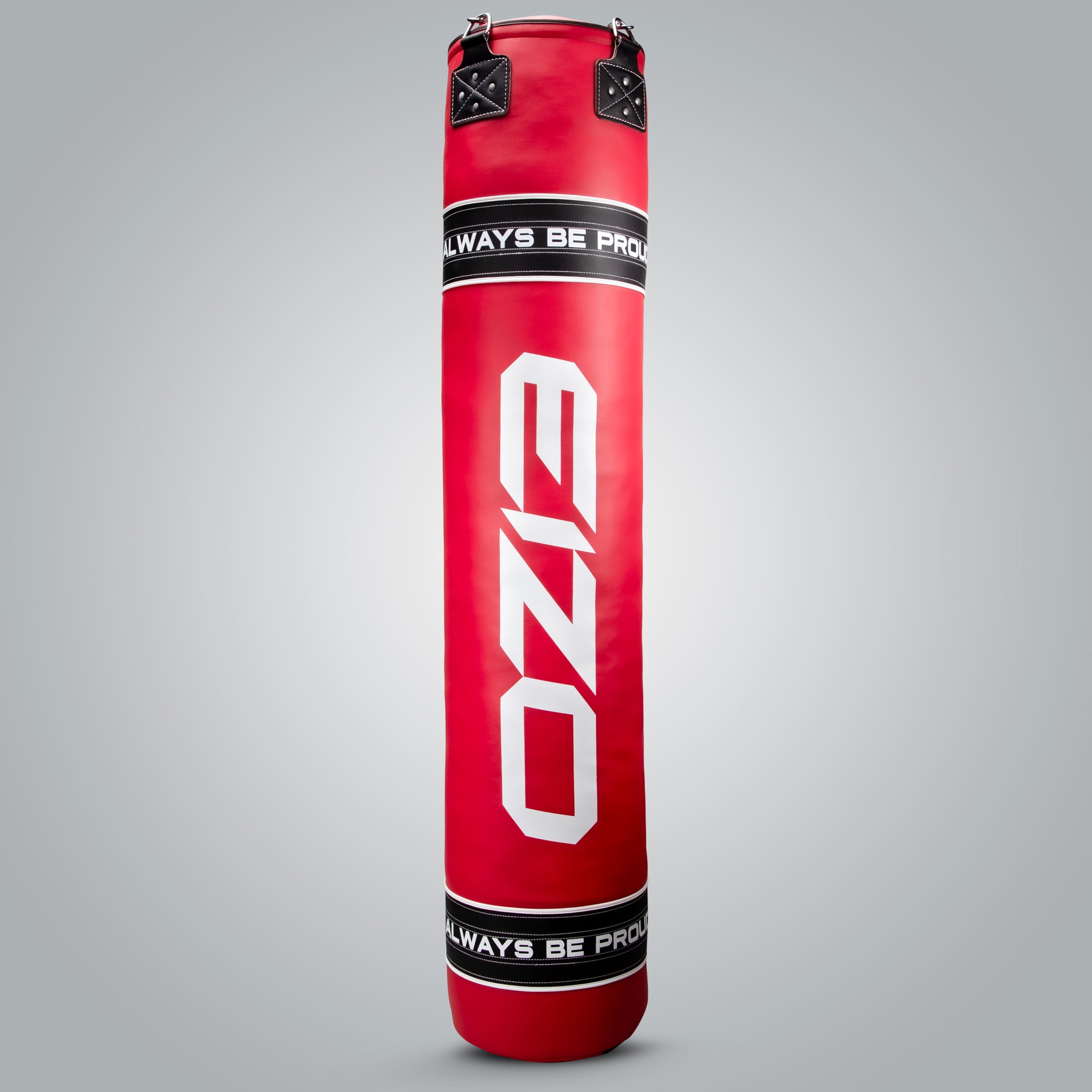 Sacco lungo Eizo Ironshin professionale per Muay Thai e Kickboxing rosso
