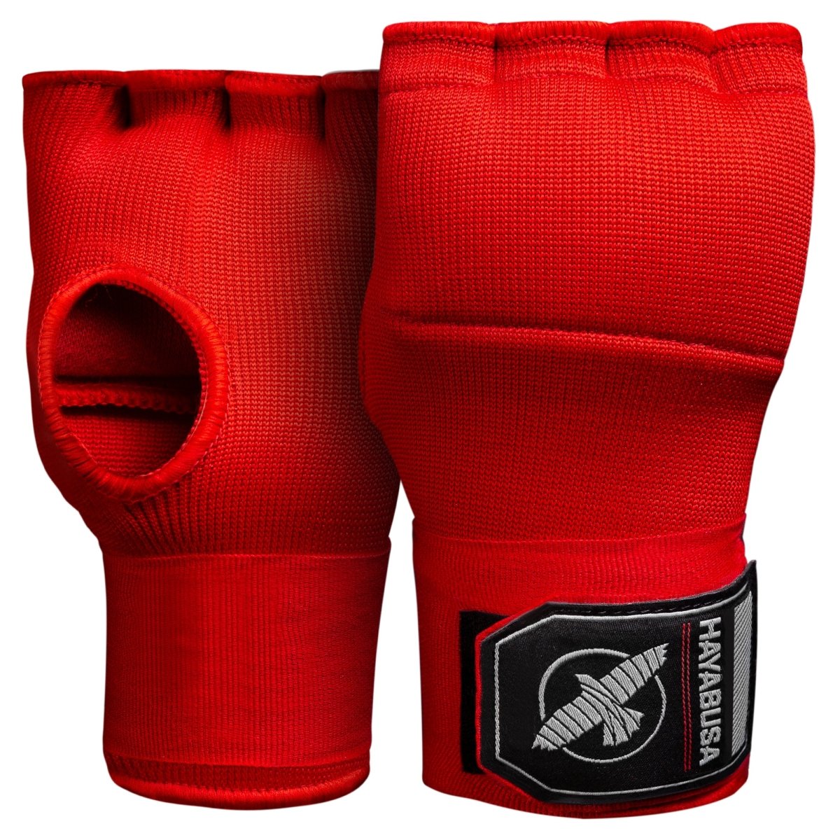 Paar rote Hayabusa Quick Wraps Gel-Liner, Vorderansicht