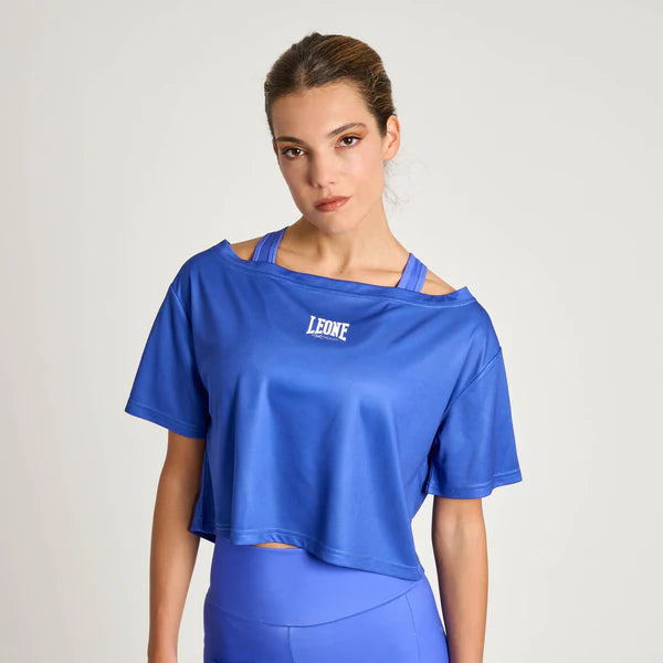 T-Shirt Corta Leone Donna Logo Tecnica