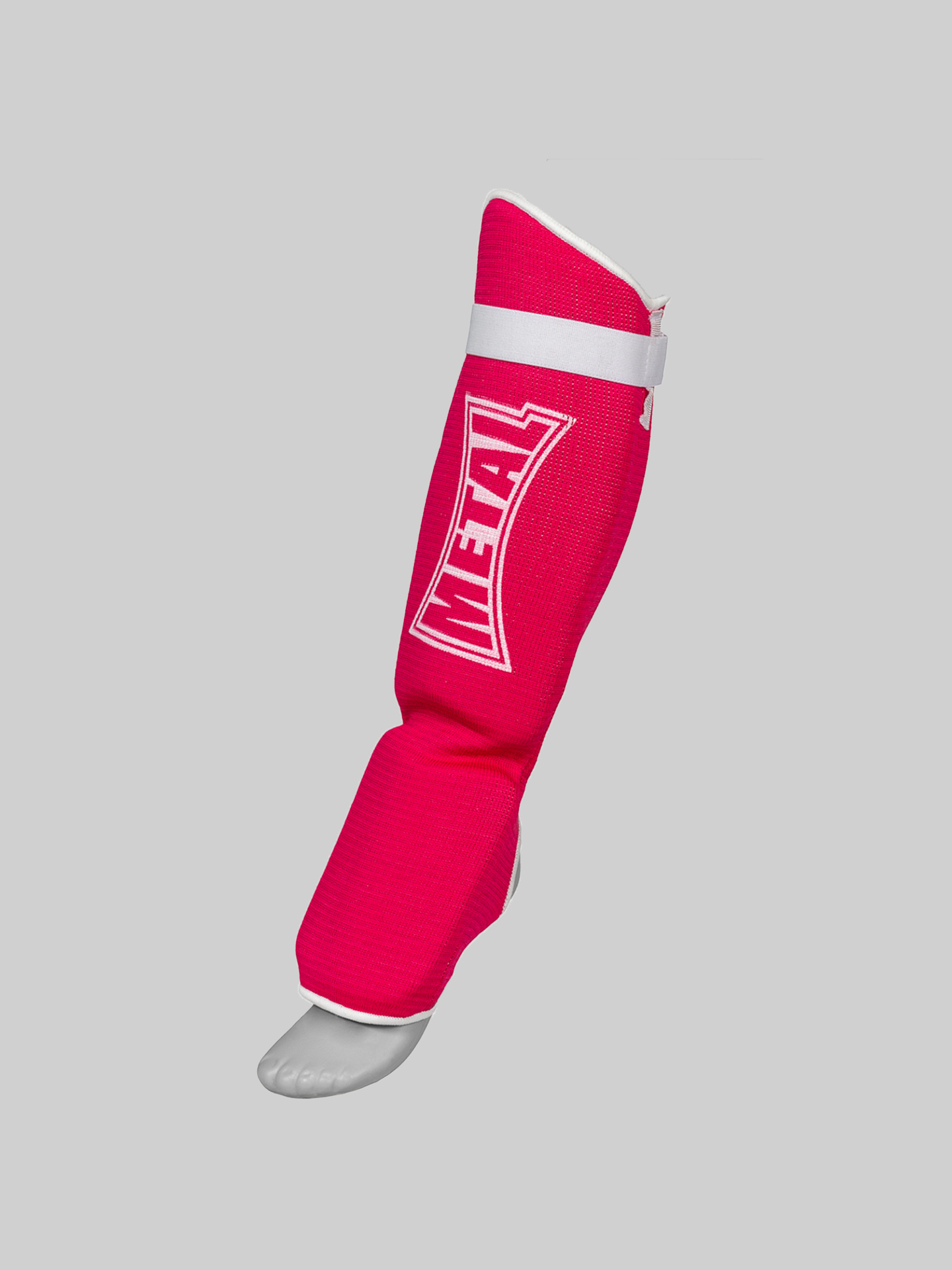 Protège-tibia avec protège-pied en chaussette Metal Boxe en coton