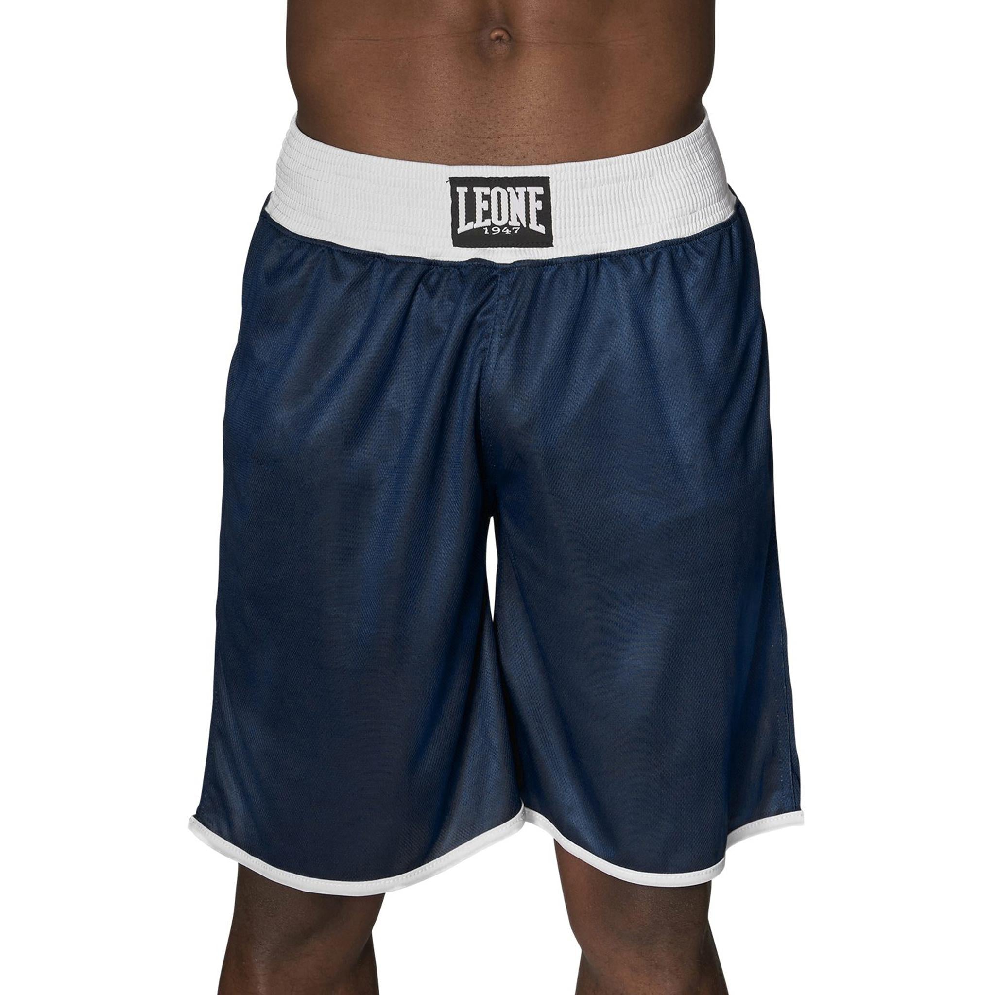 Pantaloncini Boxe Leone Double Reversibili Rossi Blu