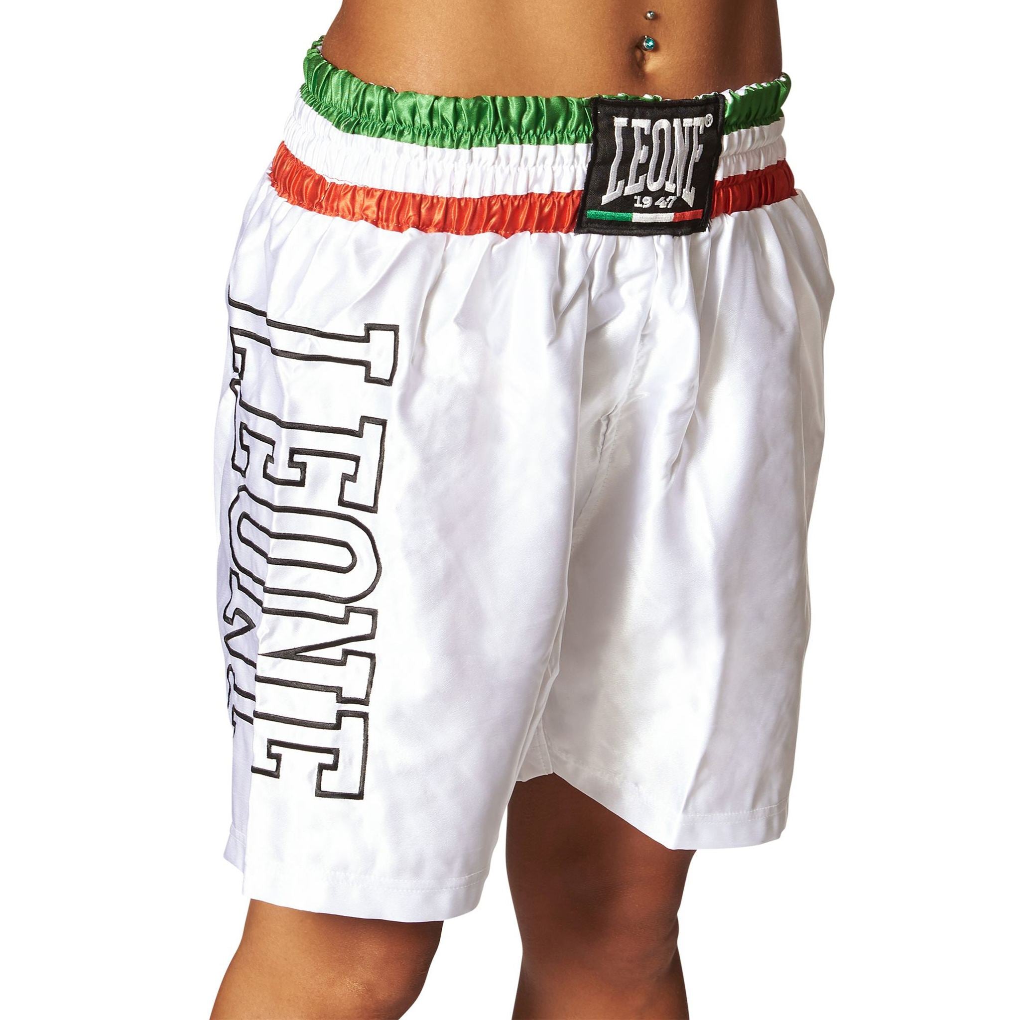 Leone Box-Shorts mit Trikolore-Bund