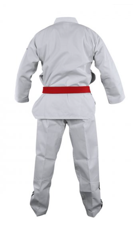 Dobok Taekwondo Collo Bianco con Strisce Adidas Adi-Club