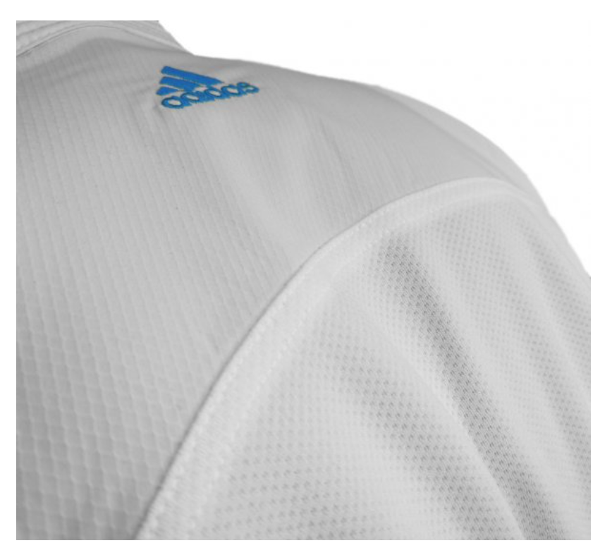 Adidas Adlight Primegreen Karate Gi with Blue Stripes